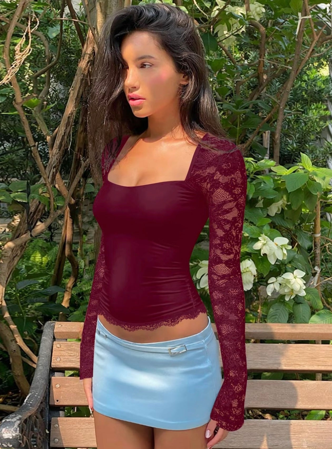 Lorella Lace Back Top