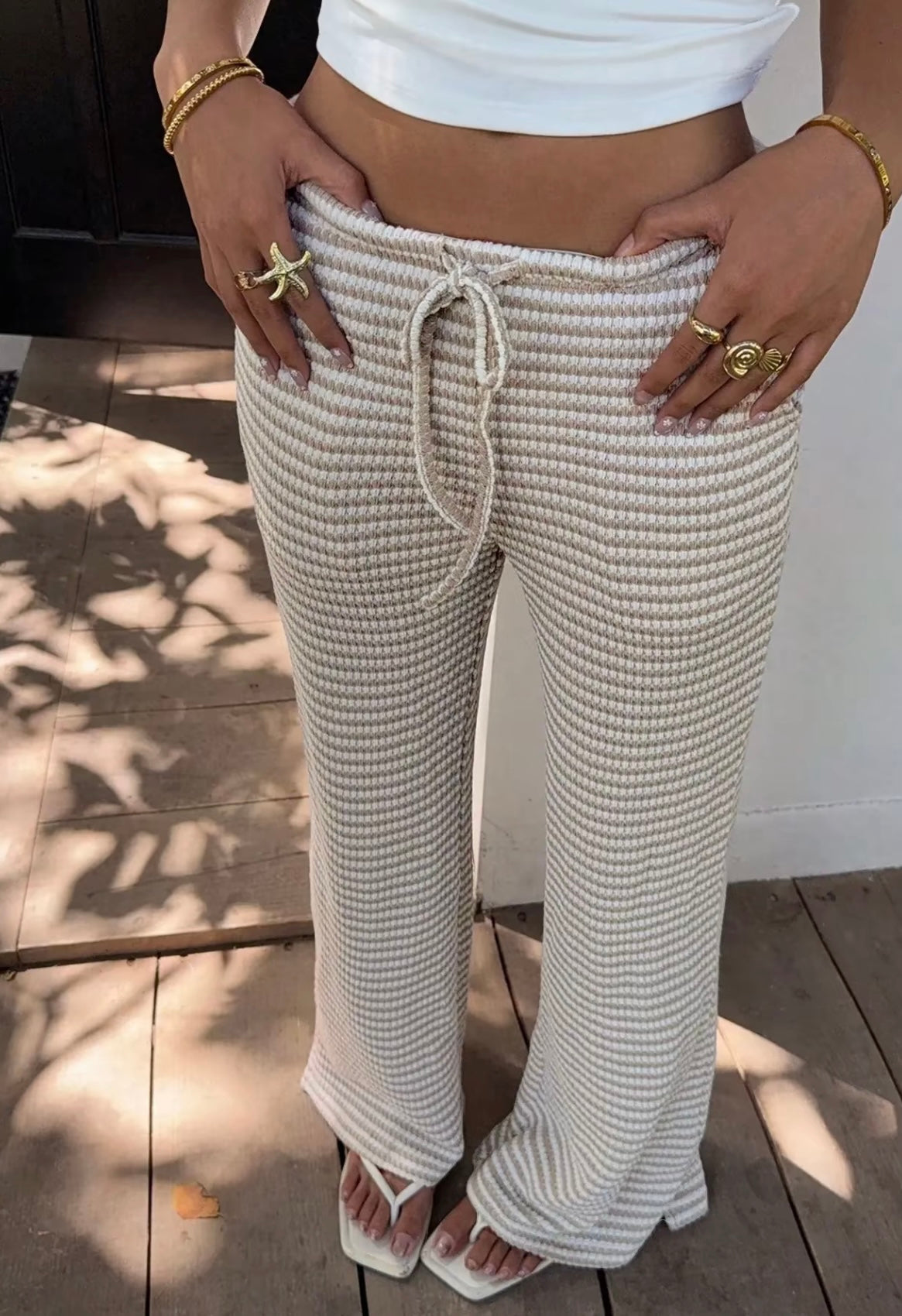 Tillie Striped Knit Trousers