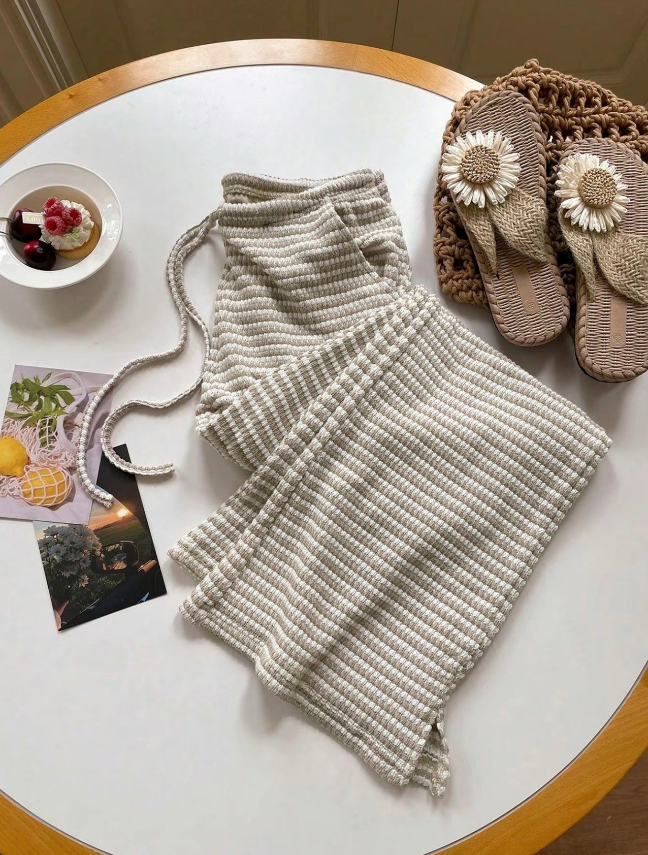 Tillie Striped Knit Trousers