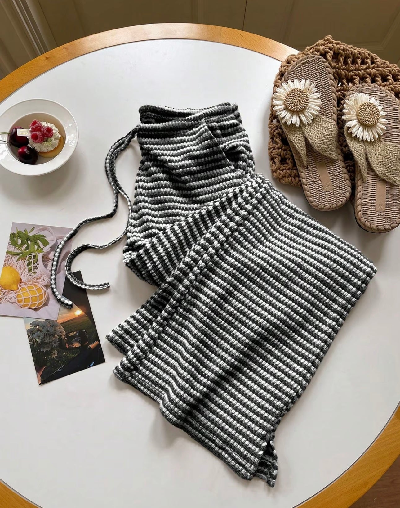 Tillie Striped Knit Trousers