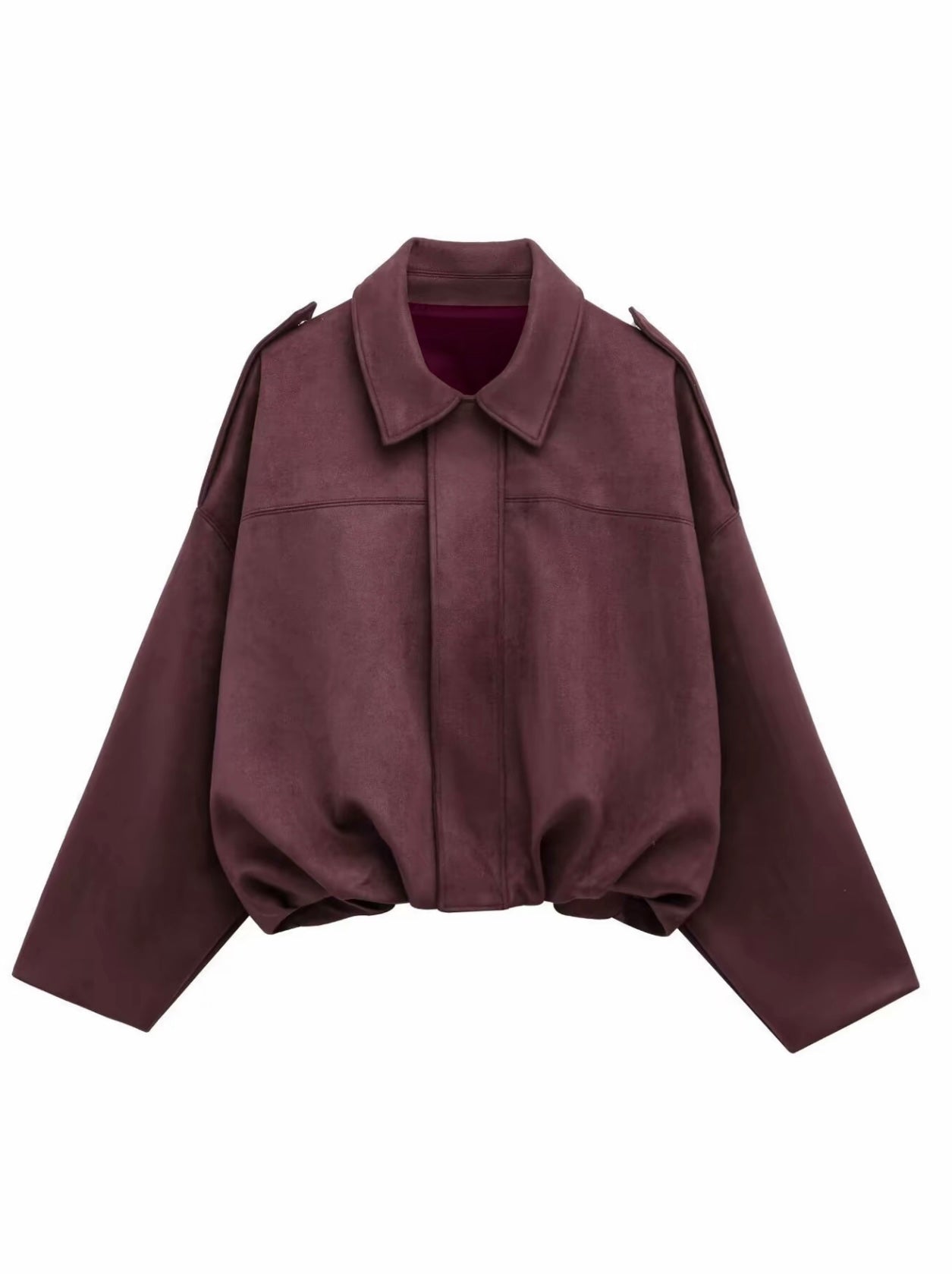 Sophia Suede Aviator Jacket