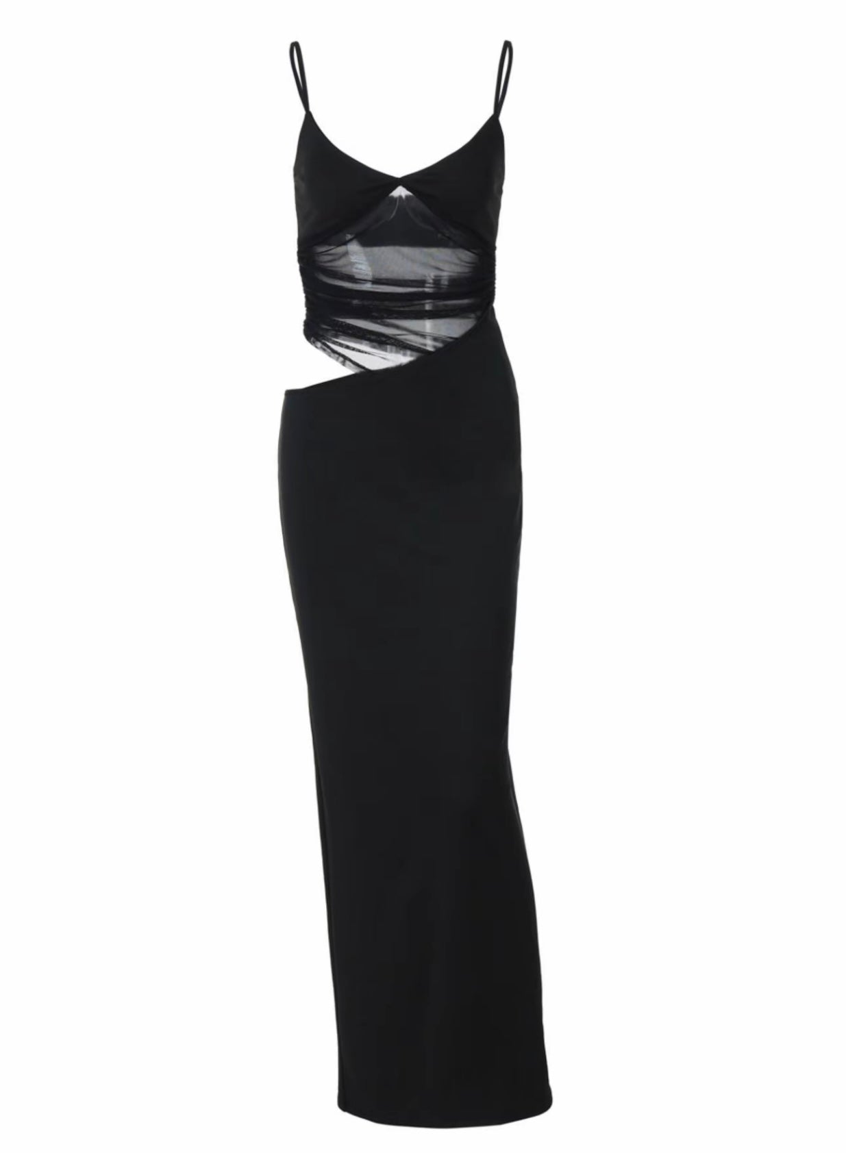 Audrey Cut Out Sheer Maxi Dress